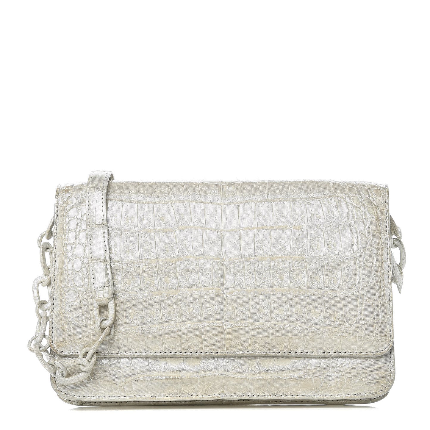 Crocodile Wallet On Chain White