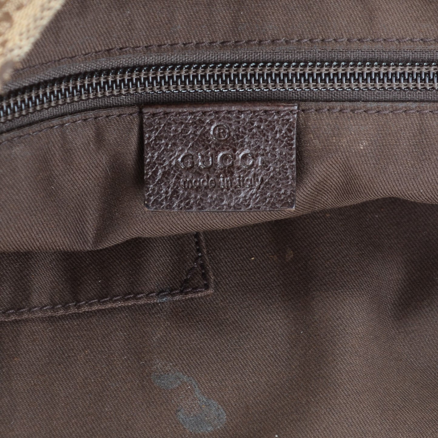 Monogram Web Medium Flat Messenger Bag Brown