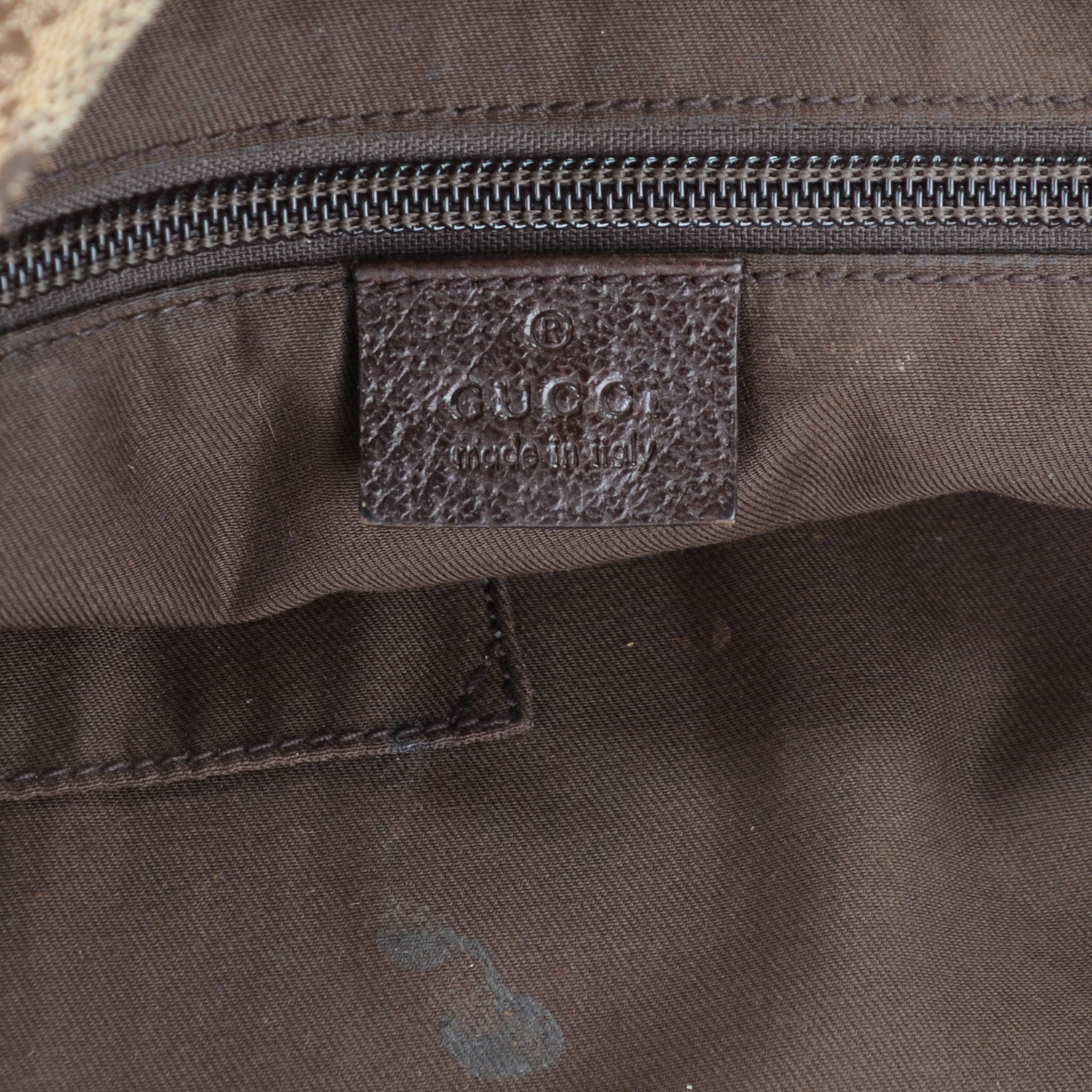 Gucci Monogram Web Medium Flat Messenger Bag Brown 6 of 7