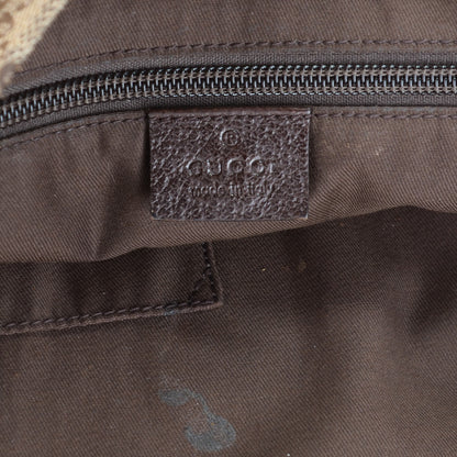 Gucci Monogram Web Medium Flat Messenger Bag Brown 6 of 7
