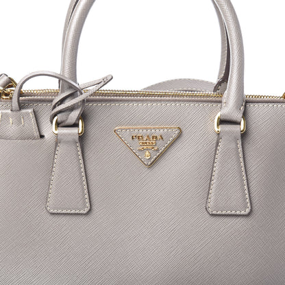 Prada Saffiano Mini Galleria Double Zip Tote Argilla 9 of 9