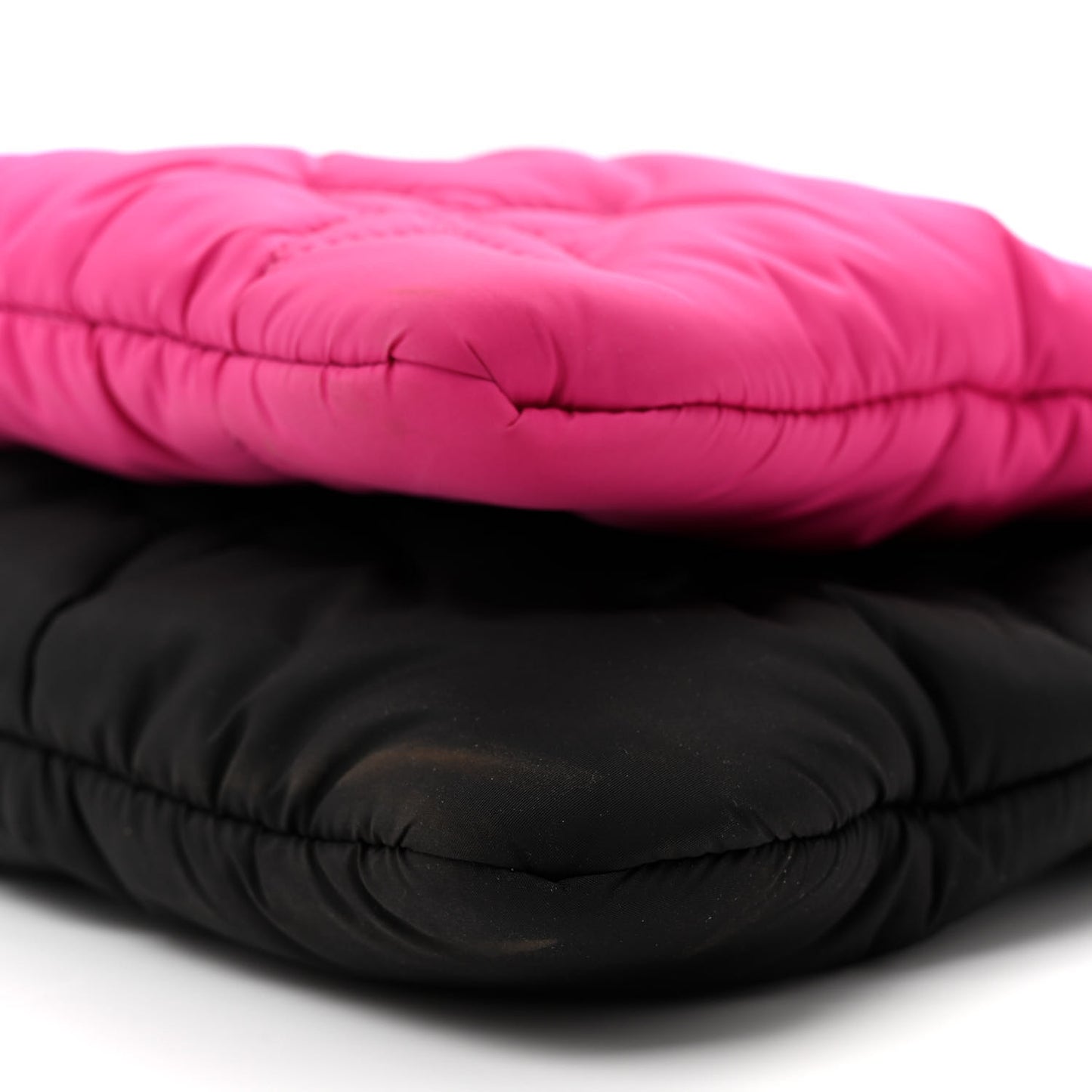 Econyl Monogram Pillow Maxi Multi Pochette Accessories Black Fuchsia