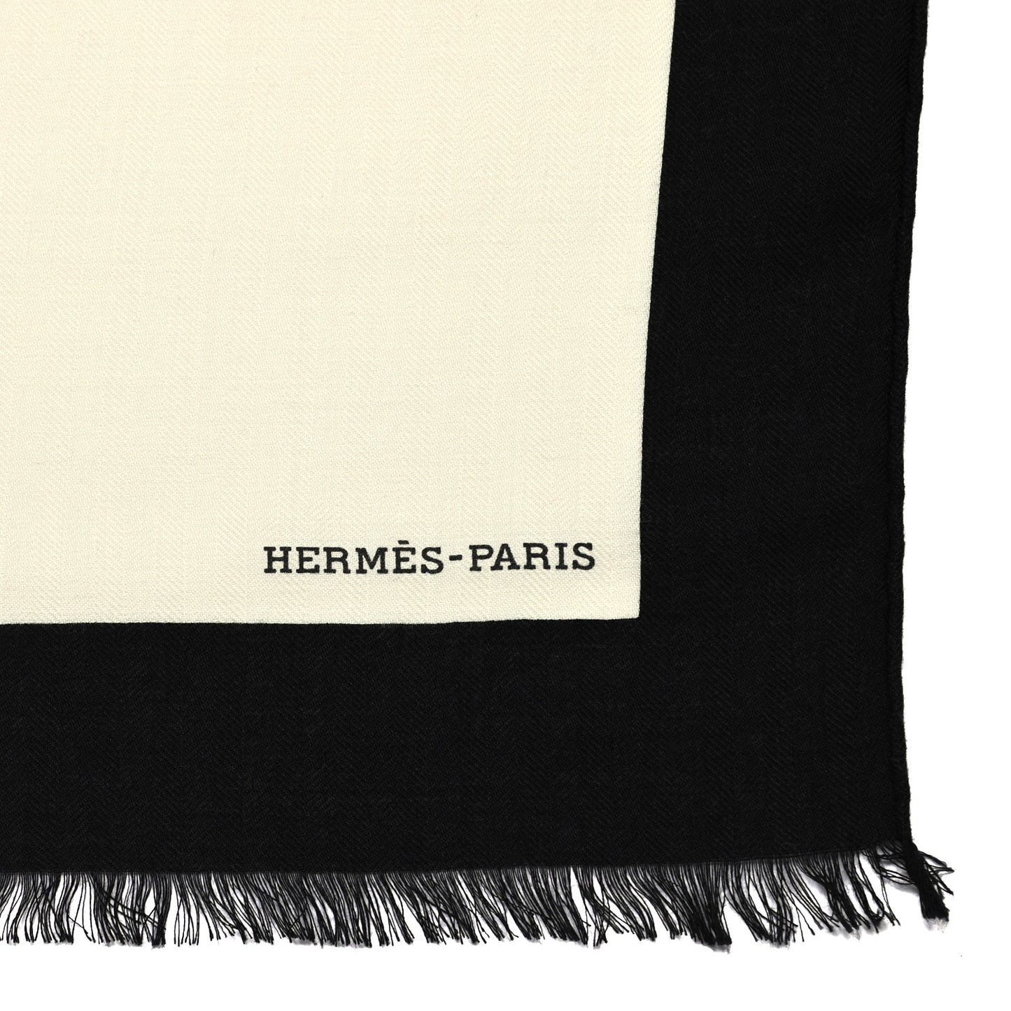 Cashmere Silk Encadre H Passant Giant Scarf 140 Gris Chine Rouge Black