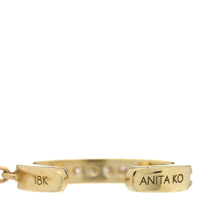 Anita Ko 18K Yellow Gold Diamond Single Row Ear Cuff Chain Earring 3 of 3