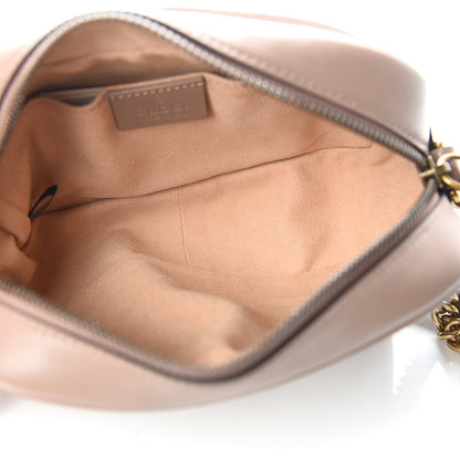 Gucci Calfskin Matelasse Mini GG Marmont Chain Shoulder Bag Porcelain Rose 5 of 10