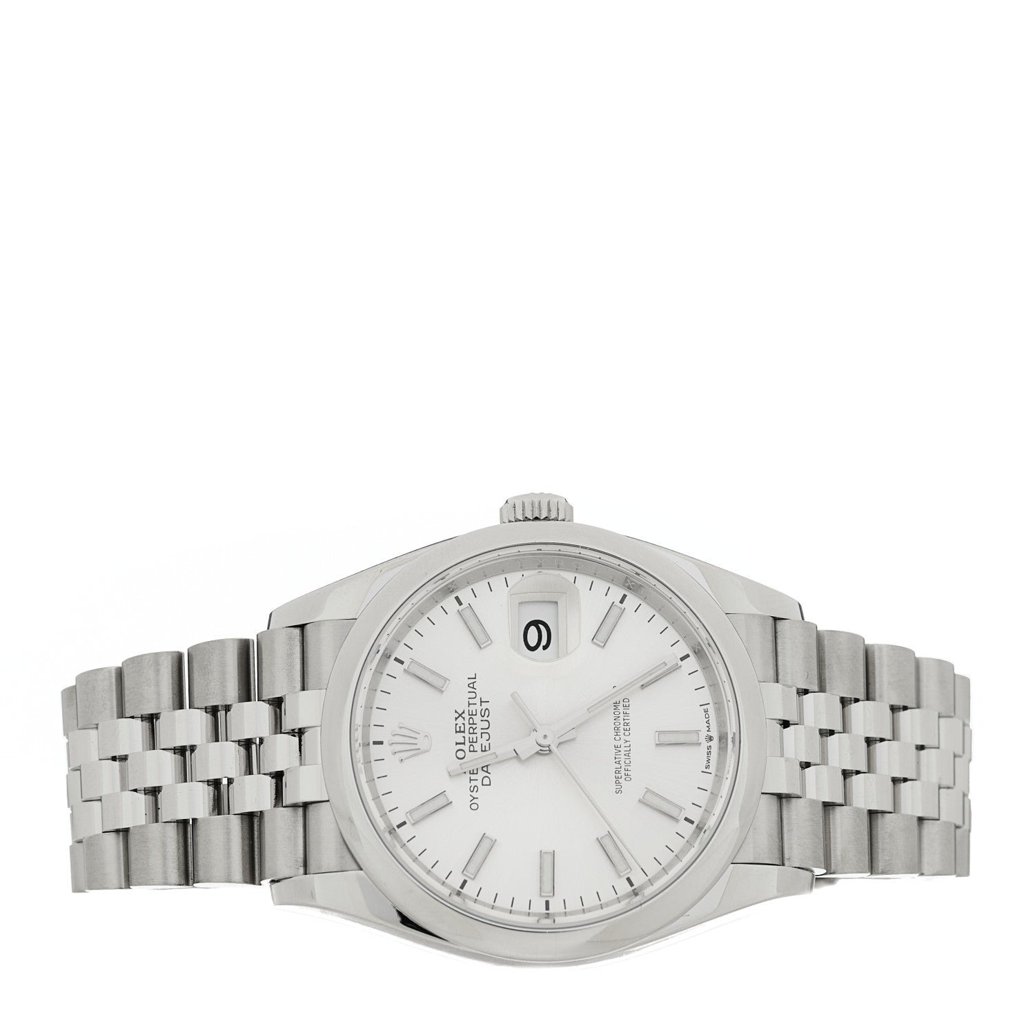 Rolex Stainless Steel 36mm Oyster Perpetual Datejust Watch Silver 126200 2 of 5