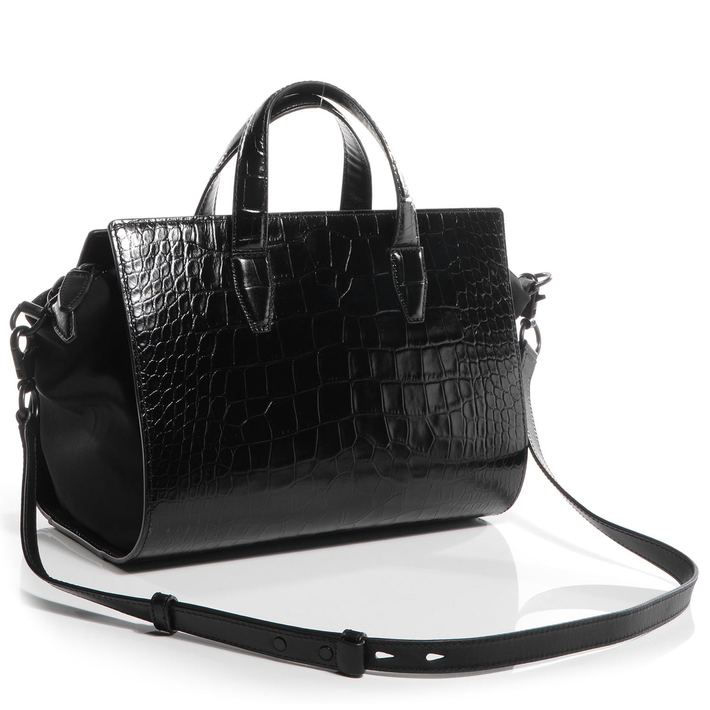 Croc Stamped Neoprene Pelican Black