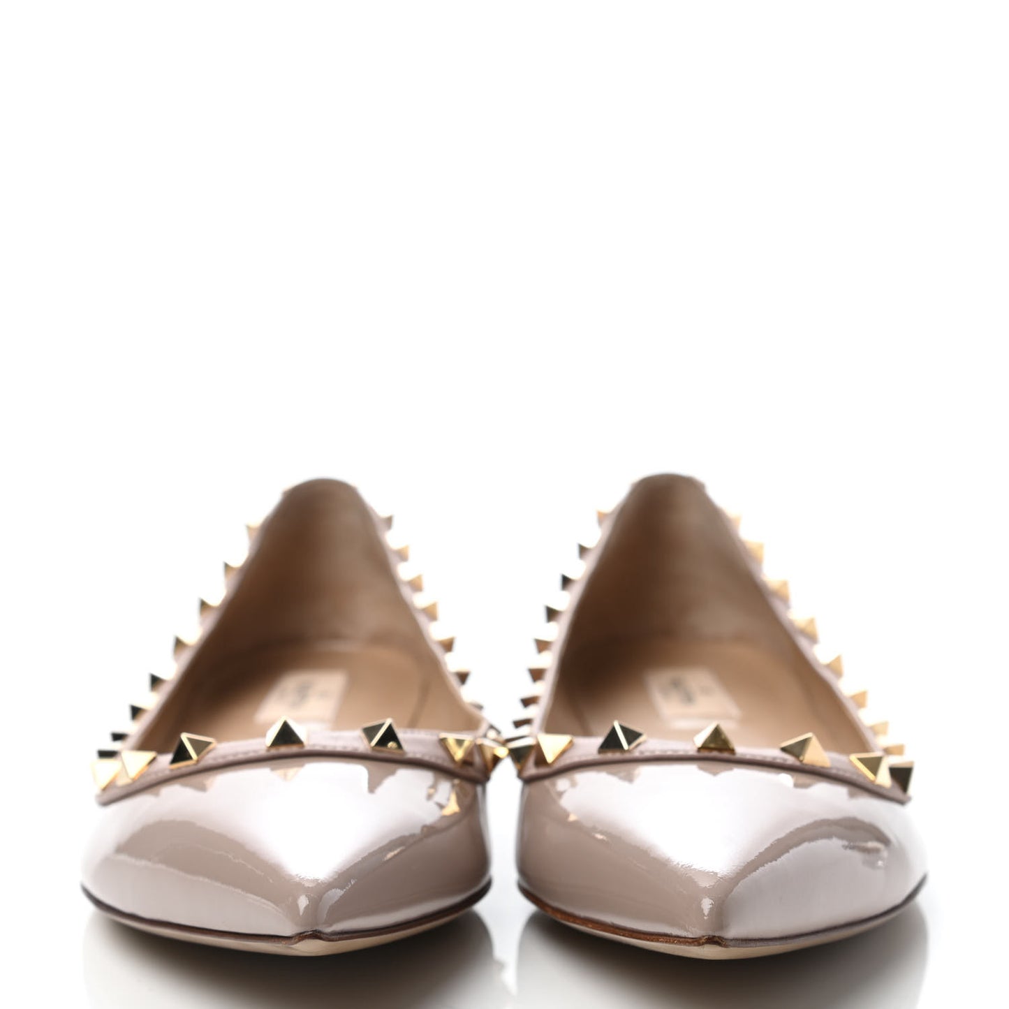Patent Rockstud Ballerina Flats 41 Poudre