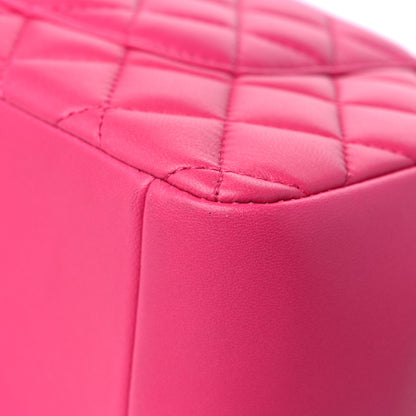 Chanel Lambskin Quilted Jumbo Mademoiselle Chic Flap Fuchsia 10 of 12
