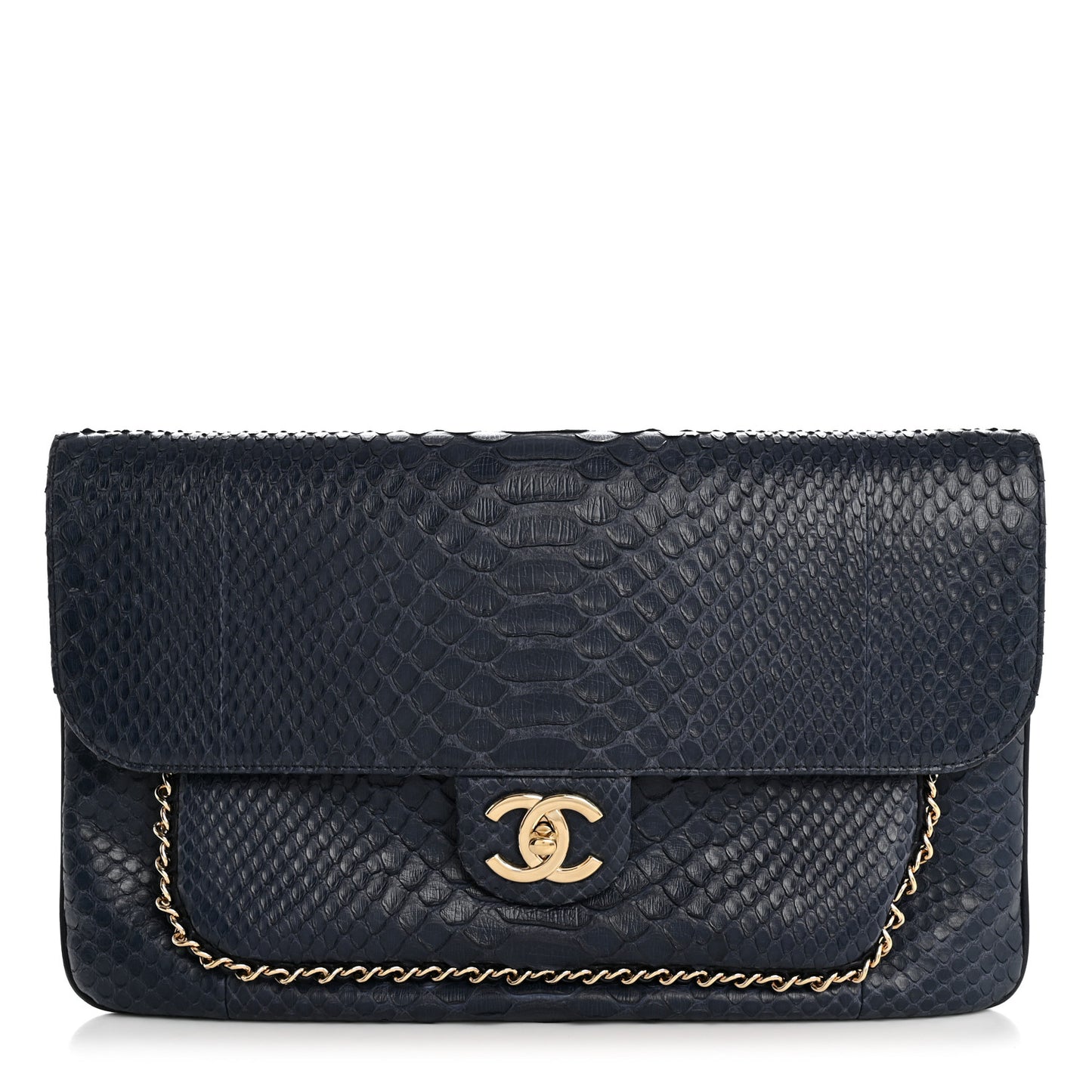 Snakeskin CC Unchained Clutch Navy