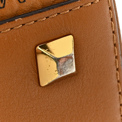 MCM Visetos Small Boston Bag Cognac 14 of 14