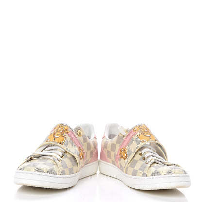 Louis Vuitton Damier Azur Summer Trunks Frontrow Sneakers 38 5 of 14