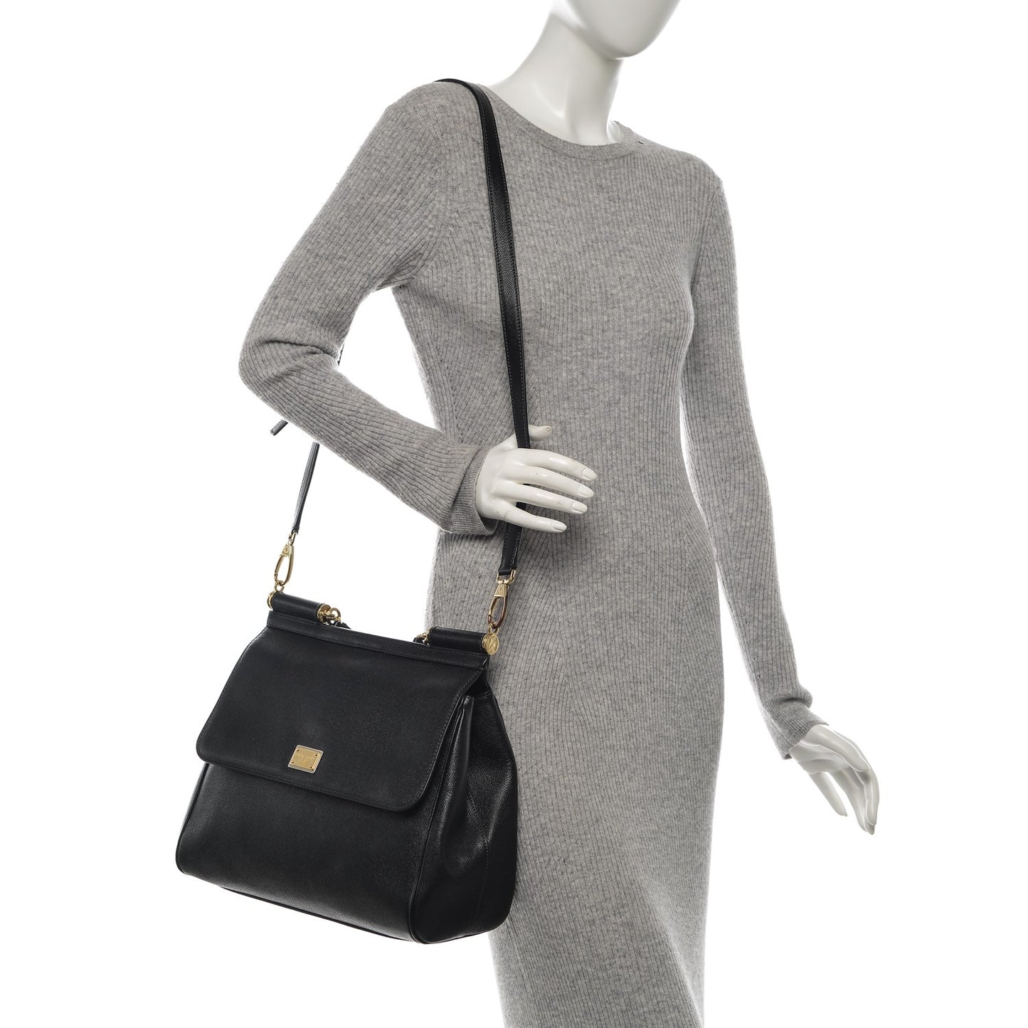 Dauphine Large Miss Sicily Satchel Black