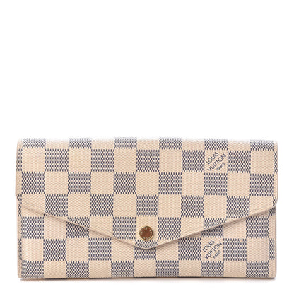 Louis Vuitton Damier Azur Sarah Wallet NM 1 of 6
