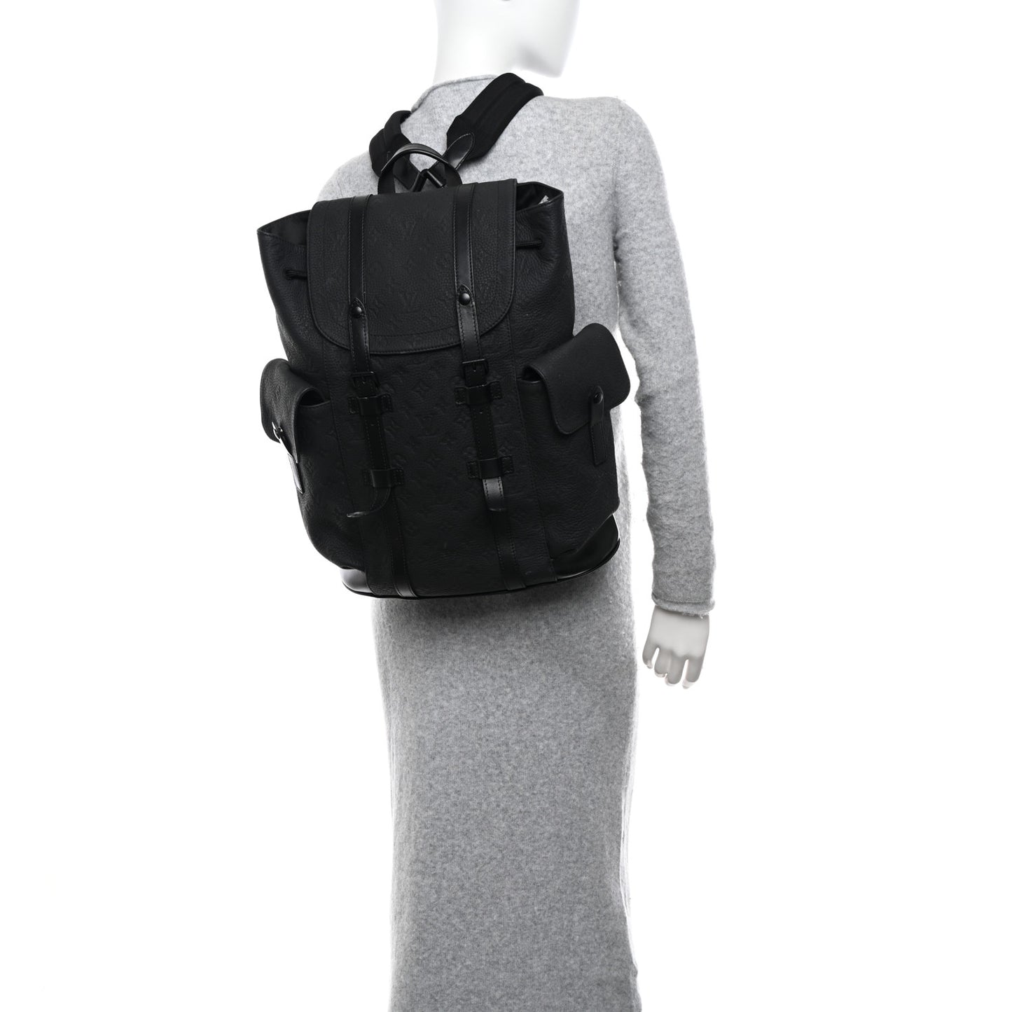 Taurillon Monogram Christopher PM Backpack Black