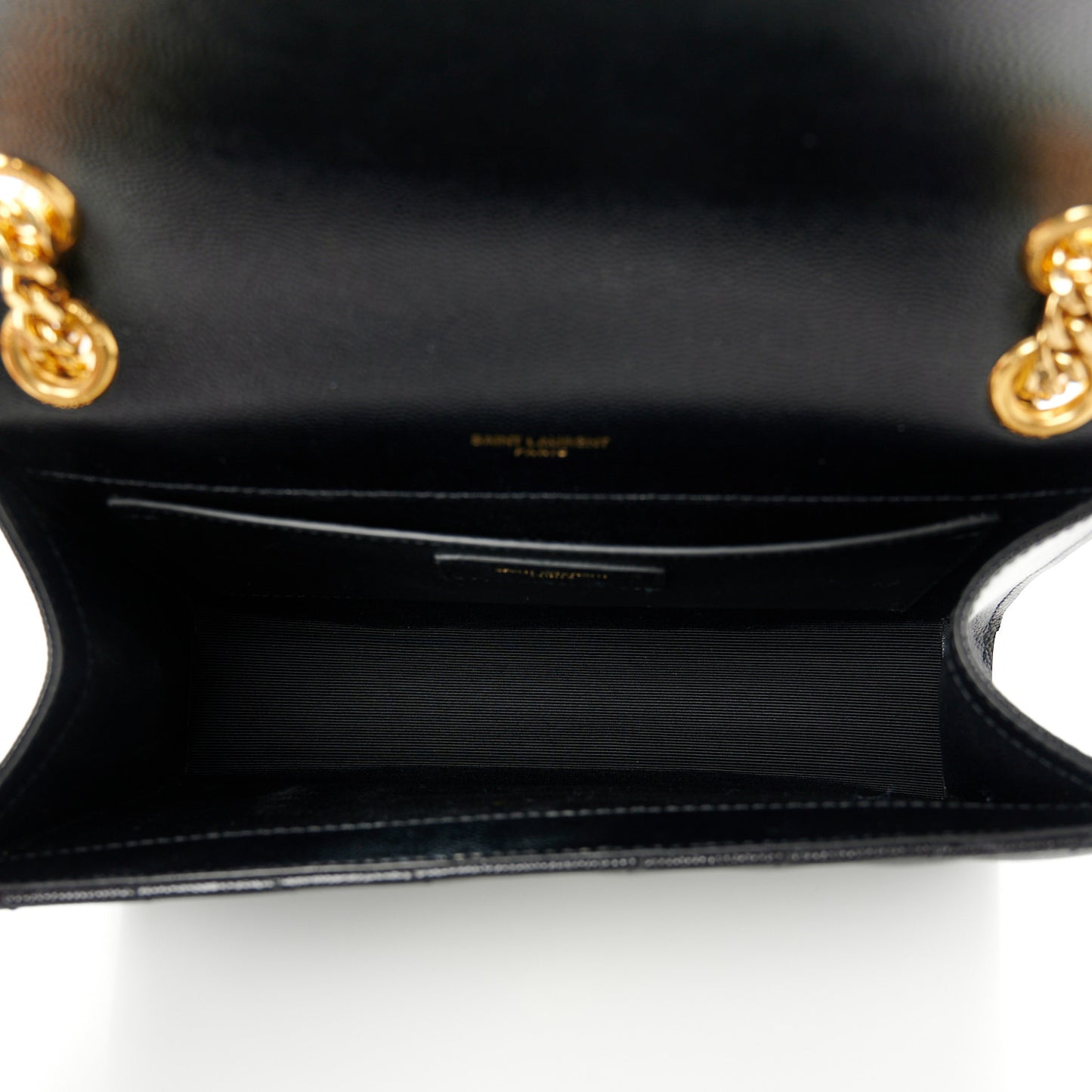 Grain De Poudre Matelasse Chevron Medium Monogram Satchel Black
