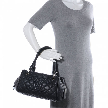 Chanel Caviar Quilted Timeless Bowler Black 2 of 8