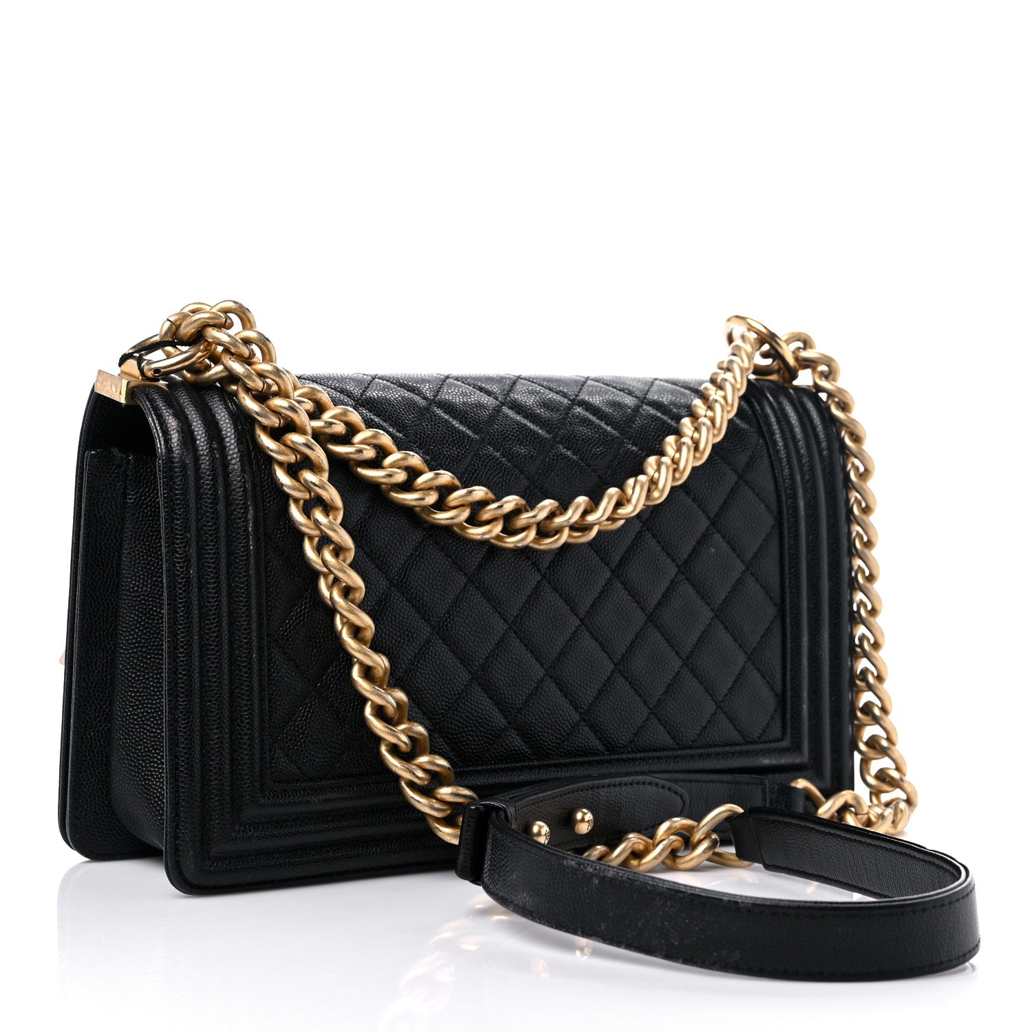 Chanel Caviar Quilted Medium Boy Flap Black 3 of 18