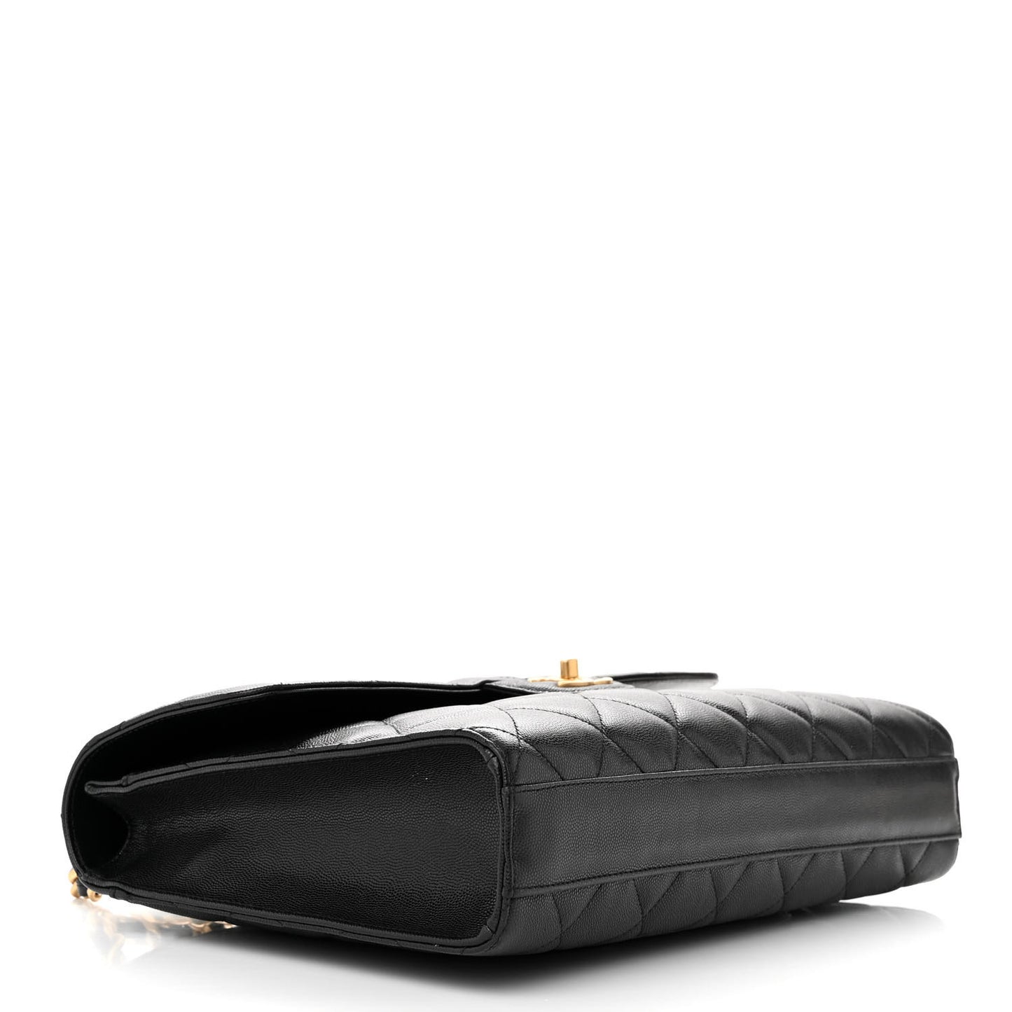 Caviar Quilted Carry Me Top Handle Flap Black