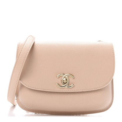 Chanel Caviar Flap Bag Light Beige 1 of 12