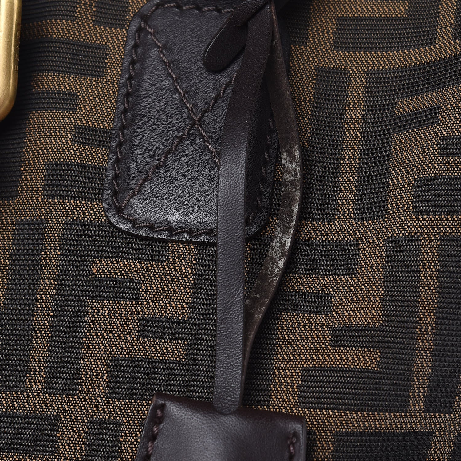 Fendi Zucca Satchel Tobacco 15 of 22