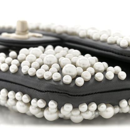 Chanel Lambskin Pearls Flap Black 10 of 10