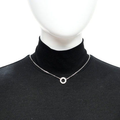 Cartier 18K White Gold 2 Diamond LOVE Necklace 2 of 6