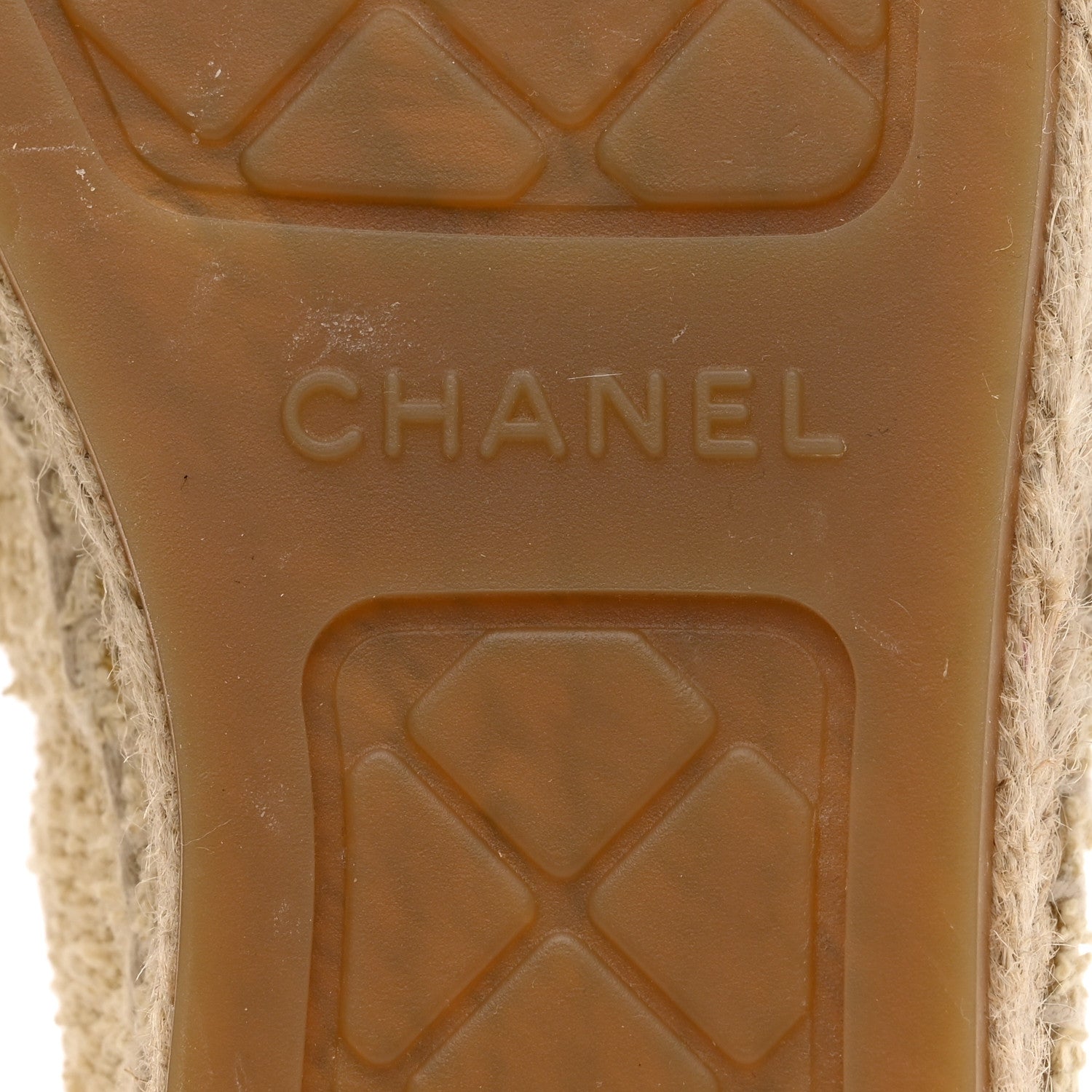Chanel Fabric CC Espadrilles 40 Ecru Light Beige 8 of 8