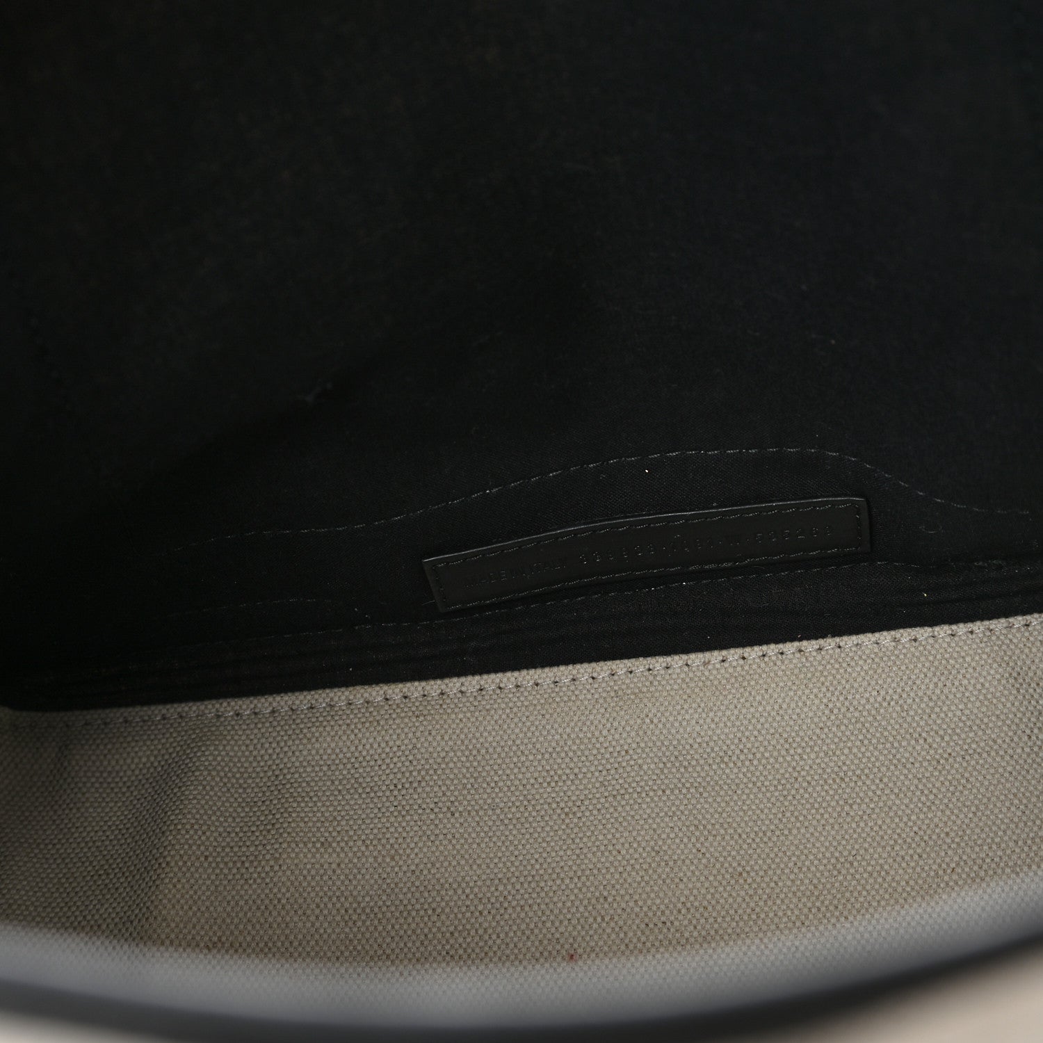 Balenciaga Cotton Canvas Satin Calfskin S Navy Cabas Natural Black 7 of 11