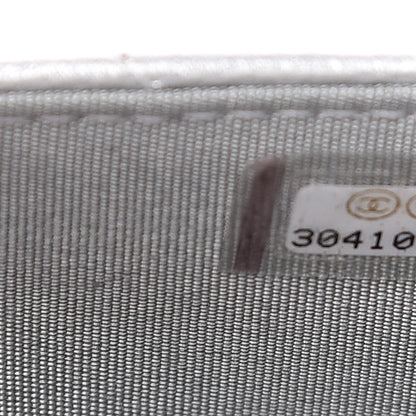 Chanel Metallic Goatskin Quilted 19 Wallet On Chain WOC Silver 7 of 13