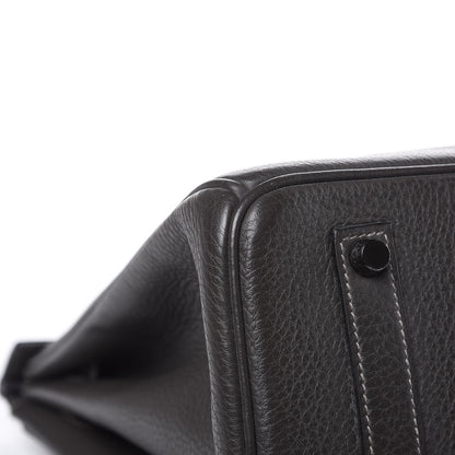 Hermes Taurillon Clemence Birkin 35 Graphite 29 of 35