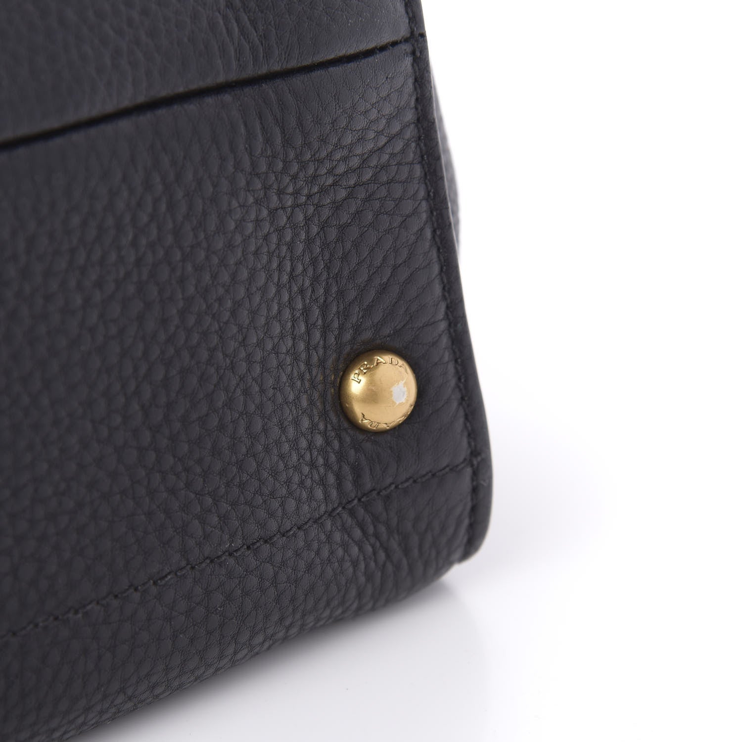 Prada Vitello Daino Tote Black 15 of 15