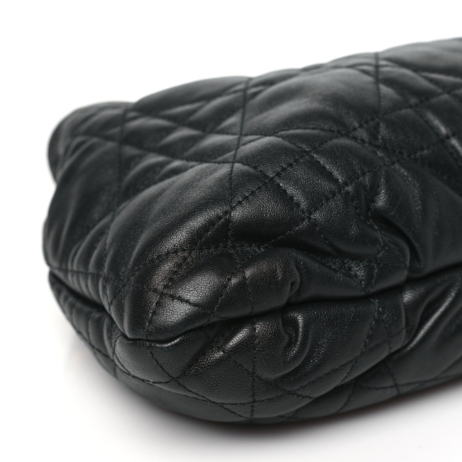 Christian Dior Lambskin Supple Macrocannage Medium Ammi Bag Black 9 of 11