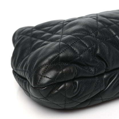 Christian Dior Lambskin Supple Macrocannage Medium Ammi Bag Black 9 of 11