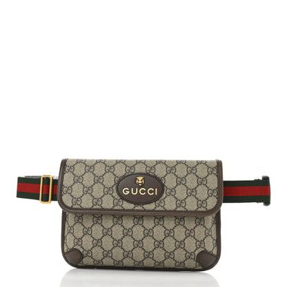 Gucci GG Supreme Monogram Neo Vintage Web Belt Bag Brown 1 of 21