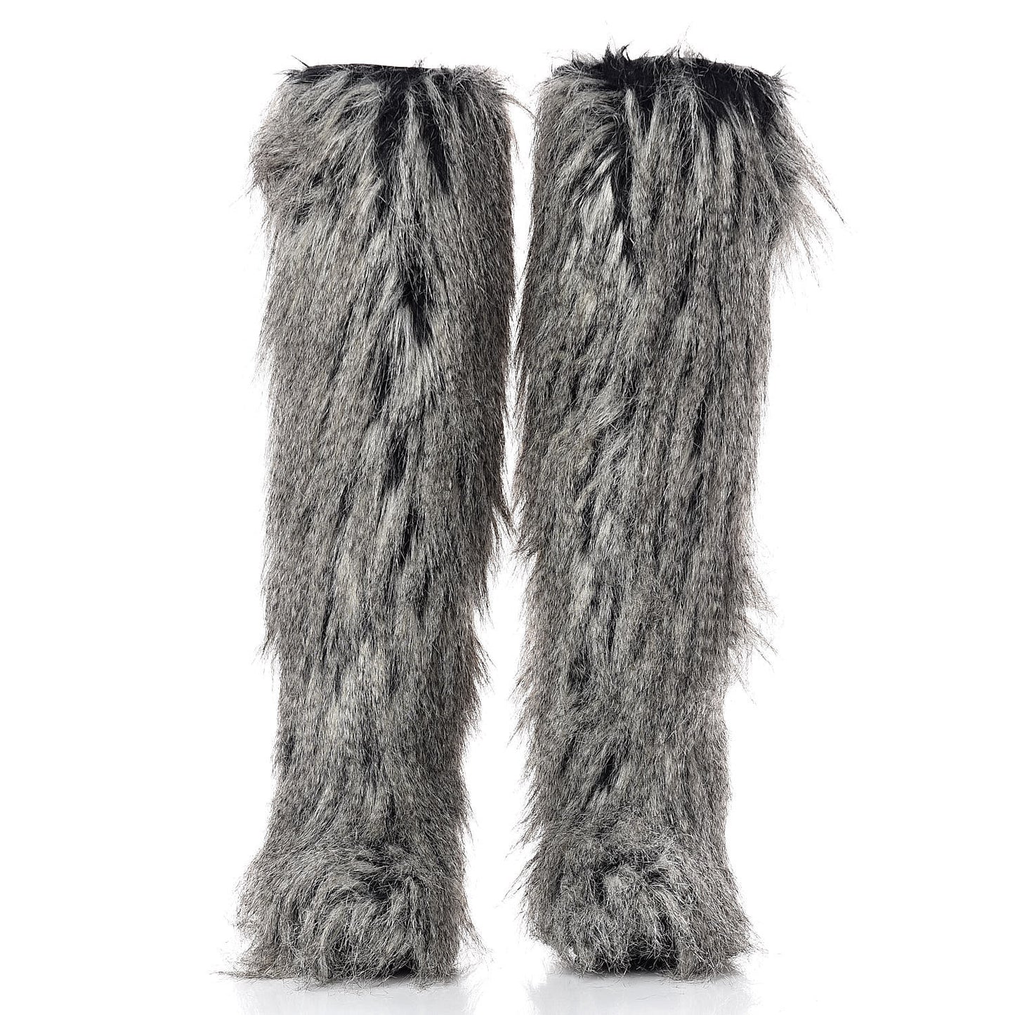 Fantasy Fur Icicle Heel Mukluks 39 Boots Gray