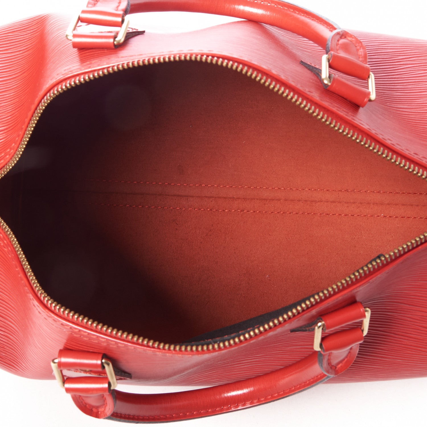 Louis Vuitton Epi Speedy 30 Castillan Red 6 of 9