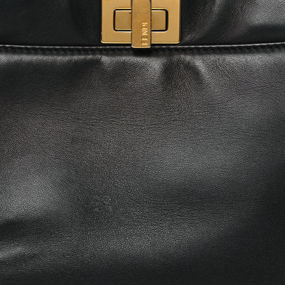 Fendi Nappa Mini Peekaboo Iconic Satchel Black 9 of 12