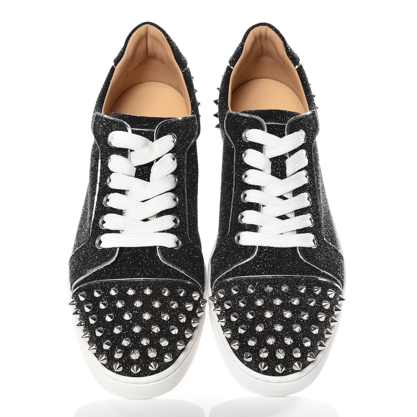 Crosta Womens Vieira Spiked Flat Comete Sneakers 39.5 Black Silver