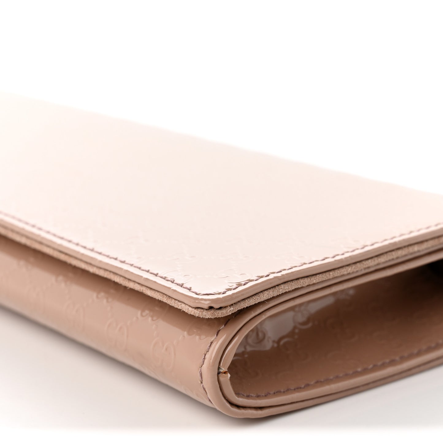 Patent Microguccissima Small Broadway Clutch Dark Cipria
