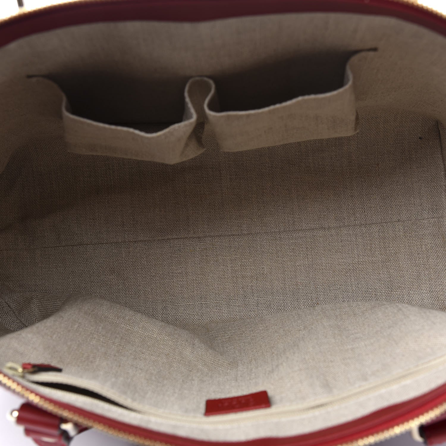 Gucci Soft Microguccissima Medium Zippered Satchel Rosso 5 of 9