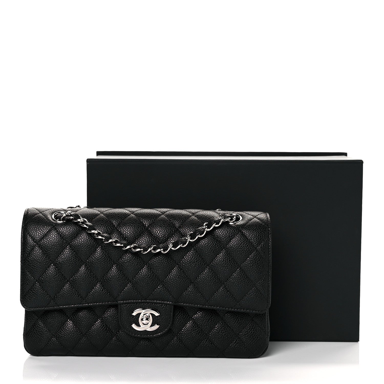 Chanel Caviar Quilted Medium Double Flap Black 11 of 11