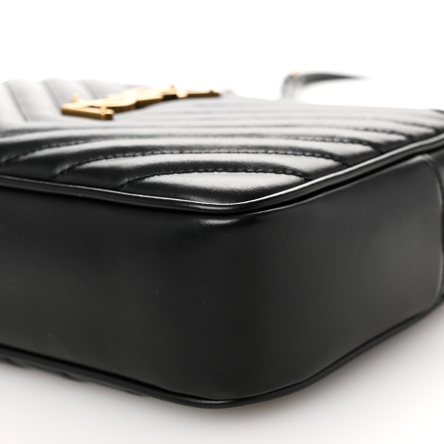 Saint Laurent Calfskin Matelasse Monogram Lou Camera Bag Black 9 of 9