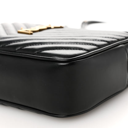 Saint Laurent Calfskin Matelasse Monogram Lou Camera Bag Black 9 of 9