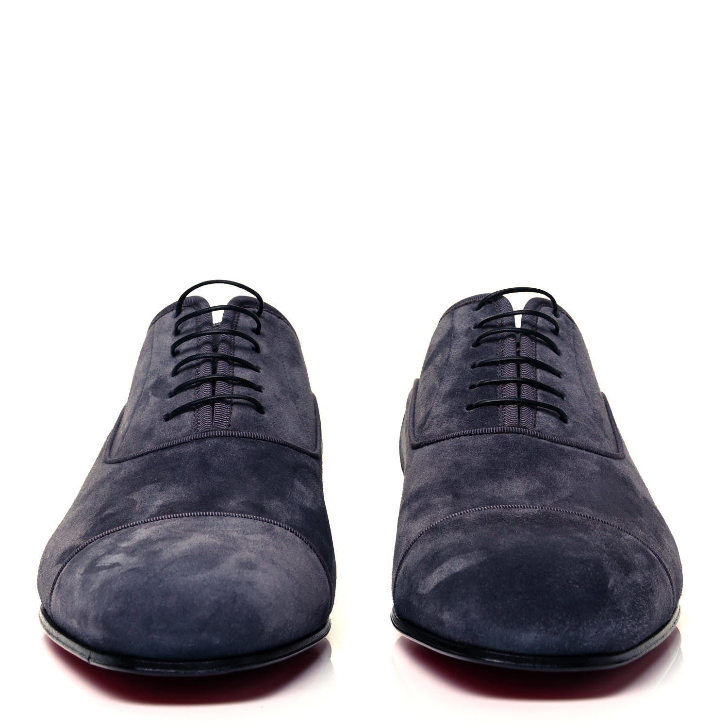 Christian Louboutin Suede Mens Greggo Flat Oxfords 41.5 Grey 2 of 7