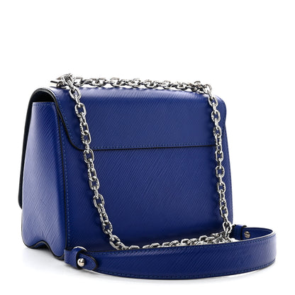 Louis Vuitton Epi Flamingo Twist Shoulder Bag MM Blue 3 of 10