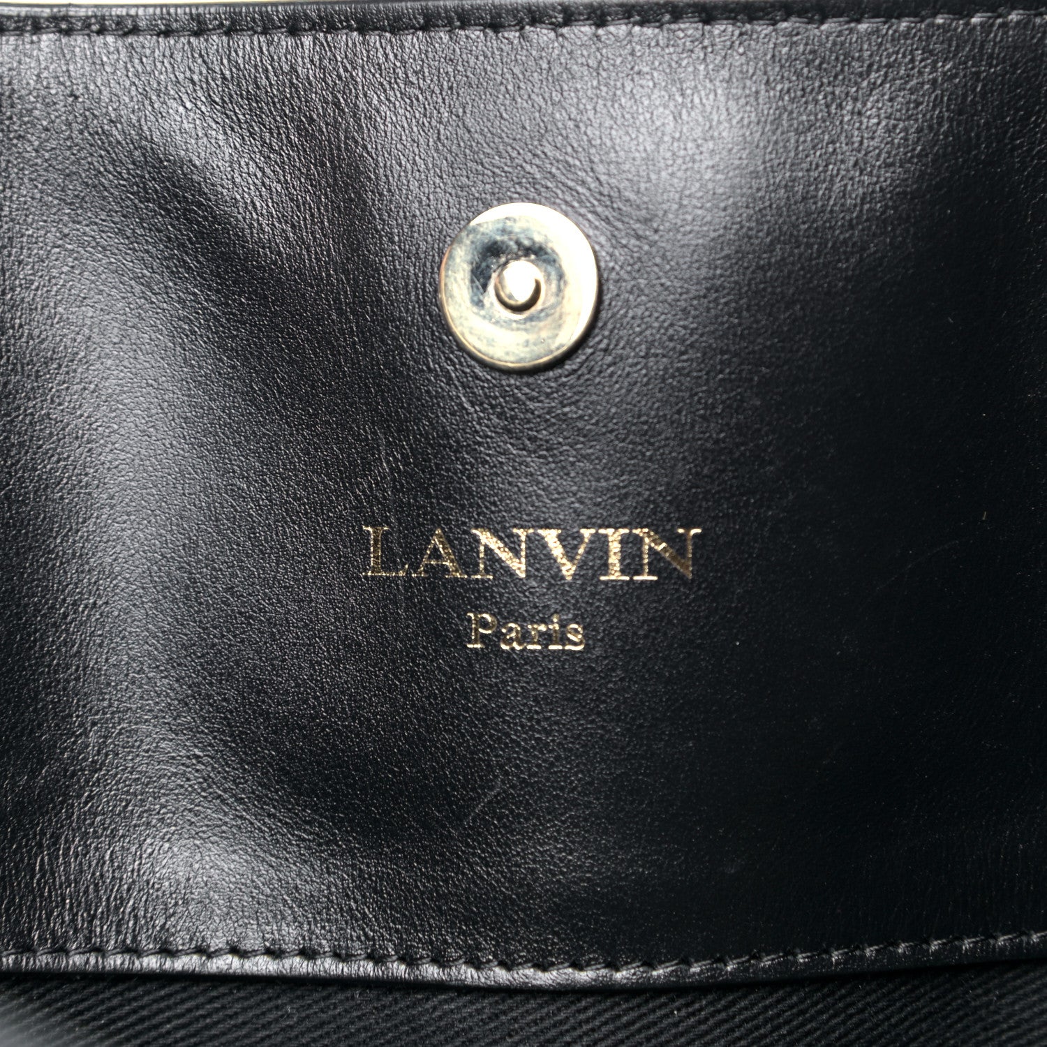 Lanvin Calfskin Shopper Tote Black 5 of 5