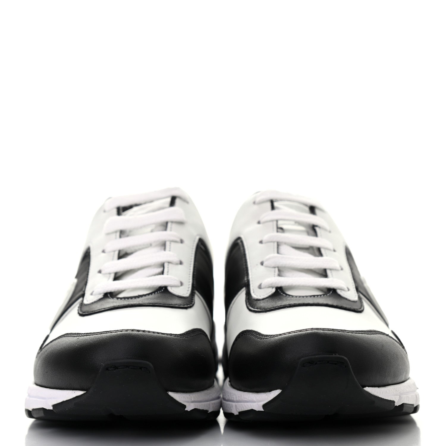 Gucci Calfskin Womens Interlocking G Sneakers 35.5 Black White 3 of 18
