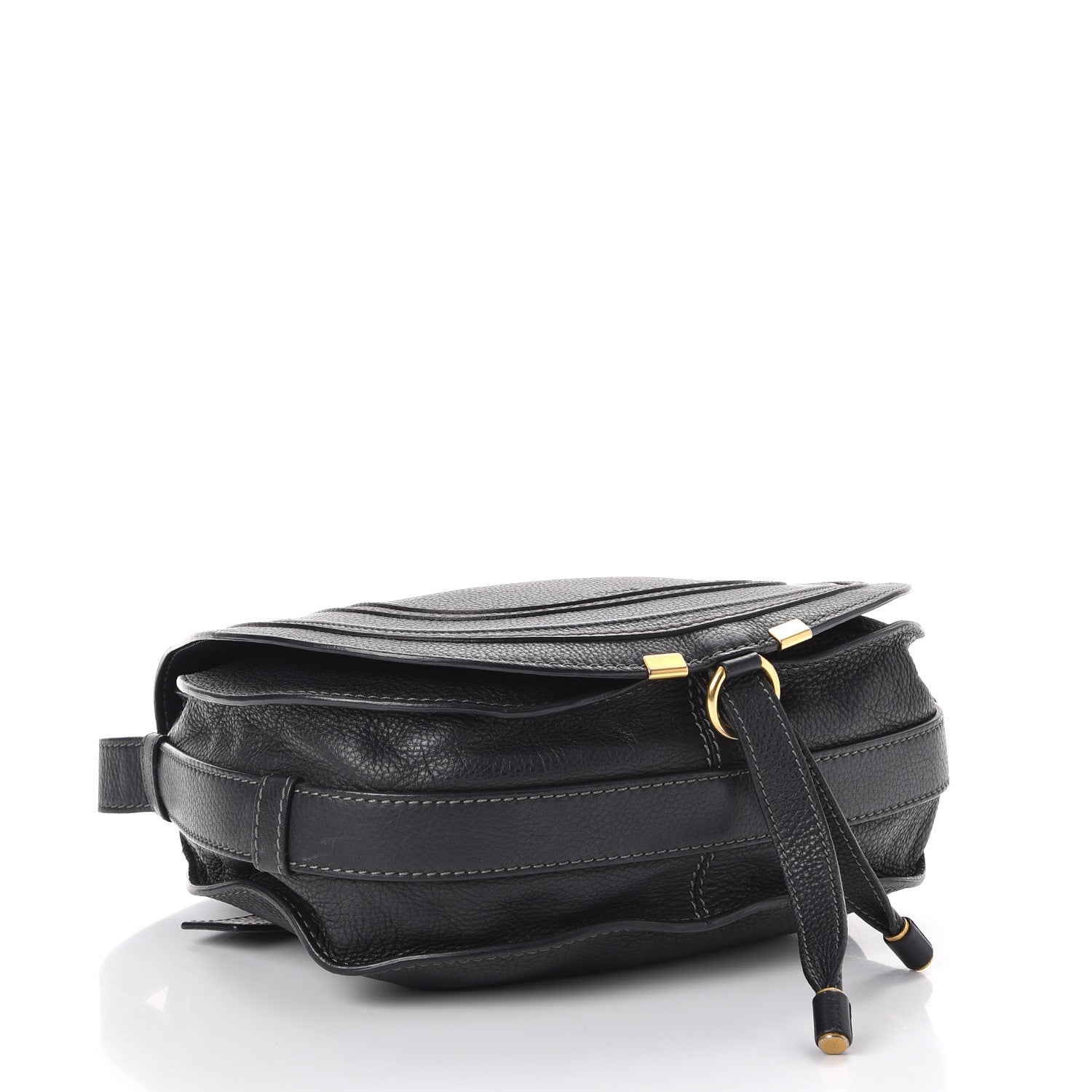 Chloe Calfskin Medium Marcie Round Crossbody Bag Black 4 of 10