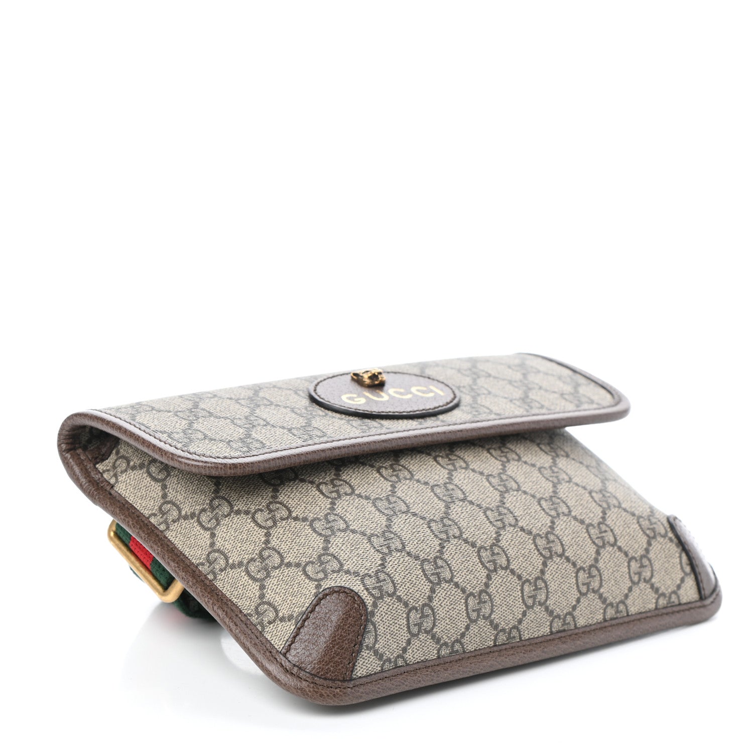 Gucci GG Supreme Monogram Neo Vintage Web Belt Bag Brown 4 of 9